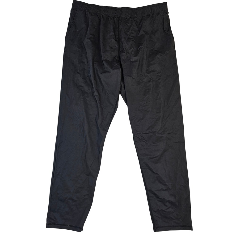 Zyia Active Mens Black Athletic Training Pants XXXL Plus Size Nylon Spandex